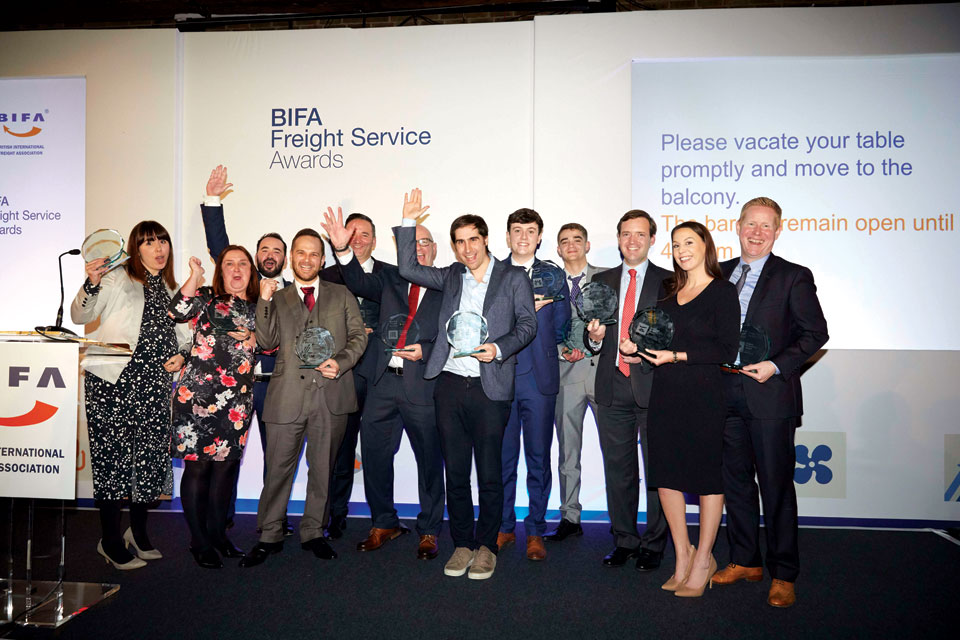Winners of the 2019 BIFA Freight Service Awards