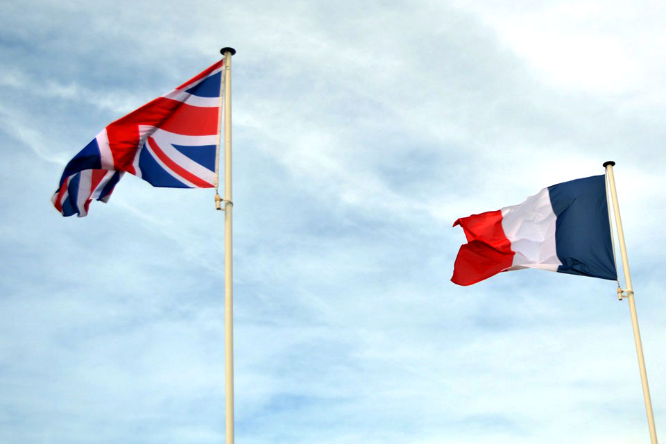 UK France Flags